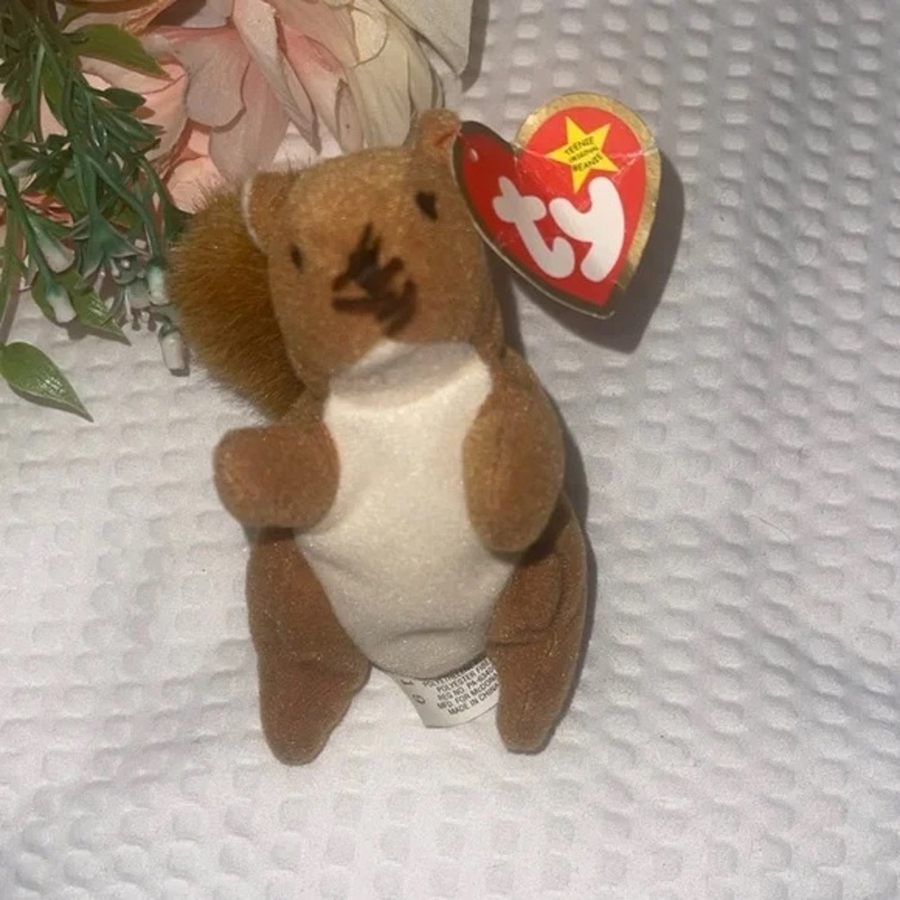Ty Brown and Cream Squirrel Plush
